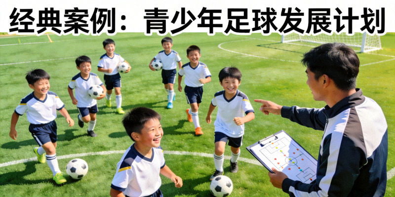 经典案例：青少年足球发展计划 - 孩子们在专业指导下快乐踢球